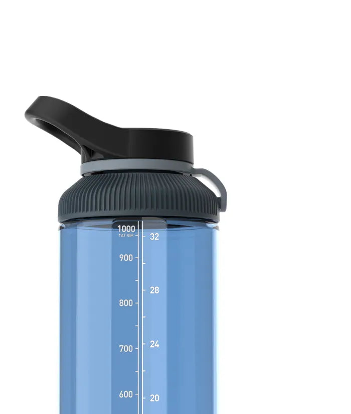 GoBottle with the Pivot lid, which lifts away when the switch is on